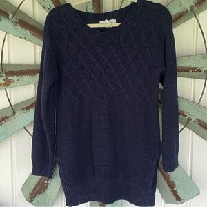 Super Soft Women’s Size Large Navy Blue Long Sleeve Acrylic Sweater